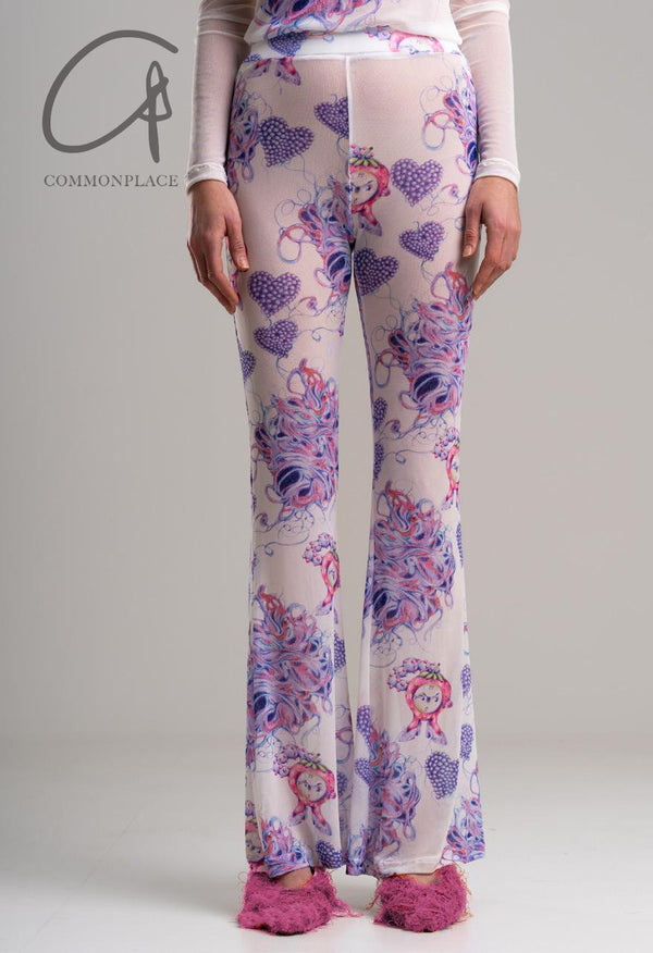 CONSTANÇA ENTRUDO threaded monster mesh printed trousers AW23_TRO04 (SS23_TRO08)
